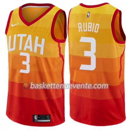 Maillot Basket Utah Jazz Ricky Rubio 3 Nike City Edition Swingman - Homme